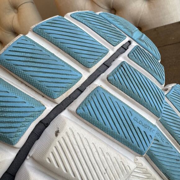 On Cloud Men's Size 13 EU 48 X 3 AD Undyed White Niagara Blue Running Training - Picture 16 of 16